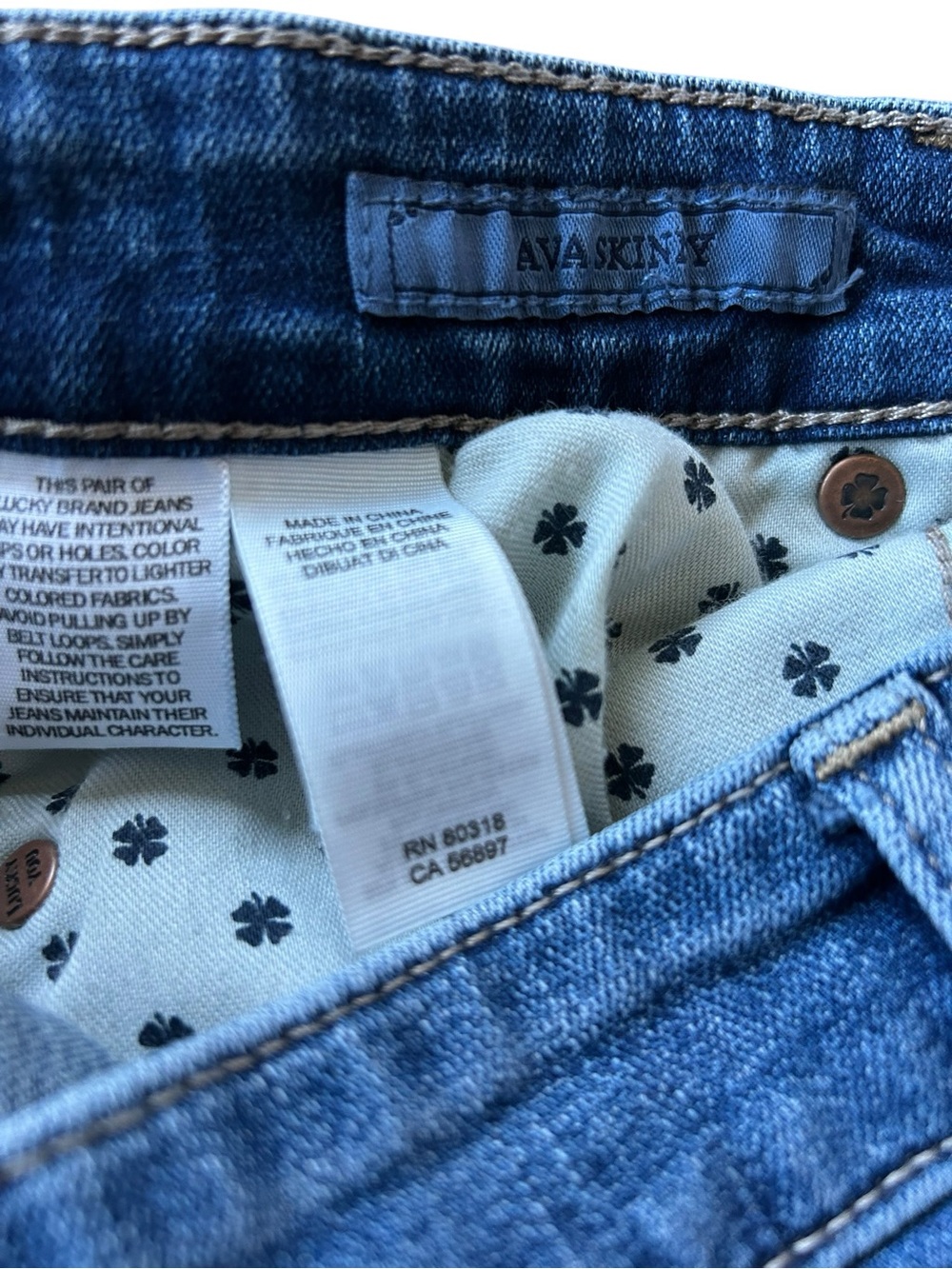 Lucky Brand Jeans Remade Ava Skinny 6/28 Raw Hem - Picture 7 of 10
